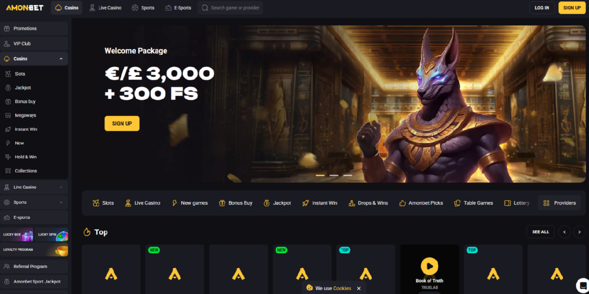 Aviatrix Amonbet casino overview interface