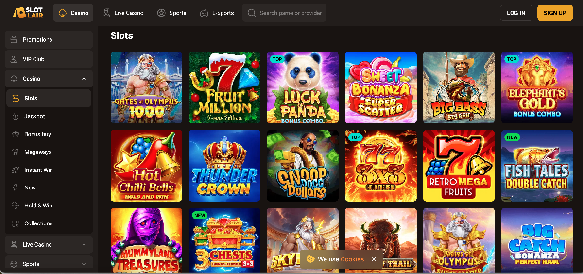 How to find the game and start playing on Slotlair